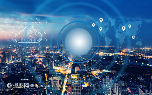 城市科技背景